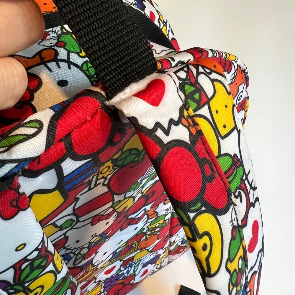 Sanrio Hello Kitty Backpack Classic Treats Snacks AOP Book Bag School Travel